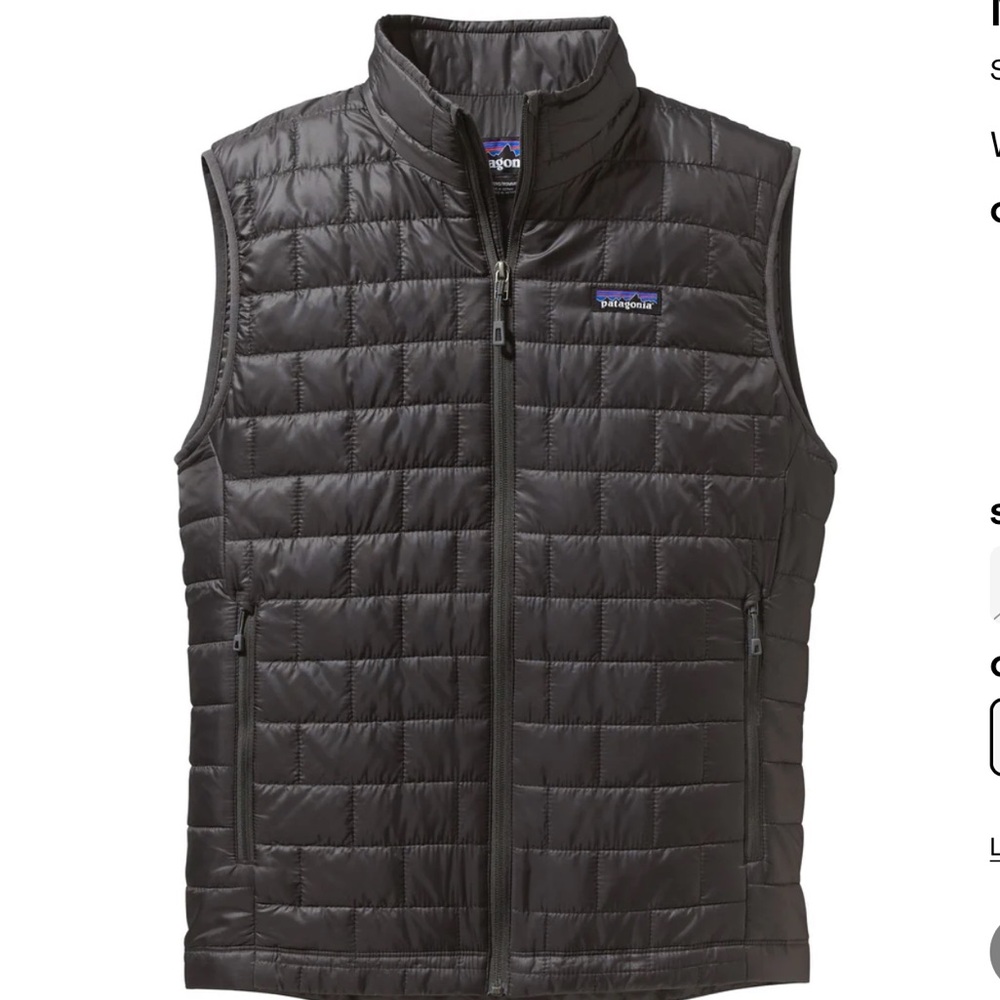 Patagonia Nano Puff Vest Black Men’s Medium Lightweight Insulated Puffer Jacket